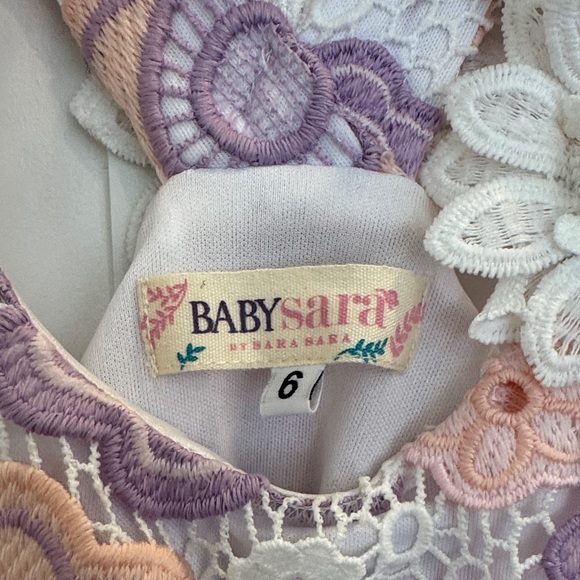 Baby Sara Floral Lace Kids Dress - Picture 2 of 3